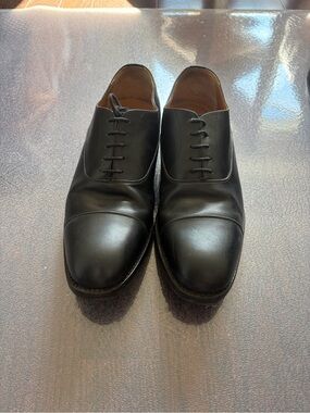 Men's Black Cap-Toe Oxford - Made in England